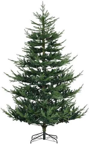 7.5 Foot Artificial Christmas Tree, Nordic Pine, Green | Hinged Xmas Tree, 1218 Realistic Branches, Wide Steel Base, Auto Open 7.5 Foot Artificial Christmas Tree, Nordic Pine, Green | Hinged Xmas Tree, 1218 Realistic Branches, Wide Steel Base, Auto Open