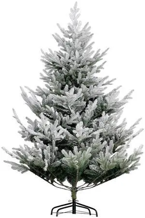 6 Foot Artificial Christmas Tree, Snow Flocked, Nordic Pine, Green | Hinged Xmas Tree, 795 Realistic Branches, Wide Steel Base, Auto Open 6 Foot Artificial Christmas Tree, Snow Flocked, Nordic Pine, Green | Hinged Xmas Tree, 795 Realistic Branches, Wide Steel Base, Auto Open