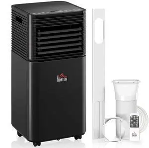 8000 BTU Portable Air Conditioner for Rooms up to 344 Sq.Ft. Black | 4-in-1 Mobile AC Unit, Dehumidifier, Cooling Fan, Sleep, Remote, 24H Timer, Auto Off, Window Installation Kit 8000 BTU Portable Air Conditioner for Rooms up to 344 Sq.Ft. Black | 4-in-1 Mobile AC Unit, Dehumidifier, Cooling Fan, Sleep, Remote, 24H Timer, Auto Off, Window Installation Kit