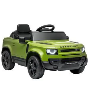 Qaba 12V Ride on Car Licensed Land Rover Defender Kids Electric Car Green | Remote Control, 4-Wheel Suspension, Slow Start, 3 Speeds, Battery Powered Vehicle, Lights, Music, Horn, Ages 3-5 Qaba 12V Ride on Car Licensed Land Rover Defender Kids Electric Car Green | Remote Control, 4-Wheel Suspension, Slow Start, 3 Speeds, Battery Powered Vehicle, Lights, Music, Horn, Ages 3-5