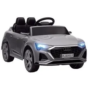Qaba Audi Q8 e-tron Sportback Licensed 12V Kids Ride on Car Music Gray | Battery Powered Kids Electric Car, Remote Control, 4 Spring Suspension Wheels, Soft Start, LED Headlights, Horn Qaba Audi Q8 e-tron Sportback Licensed 12V Kids Ride on Car Music Gray | Battery Powered Kids Electric Car, Remote Control, 4 Spring Suspension Wheels, Soft Start, LED Headlights, Horn