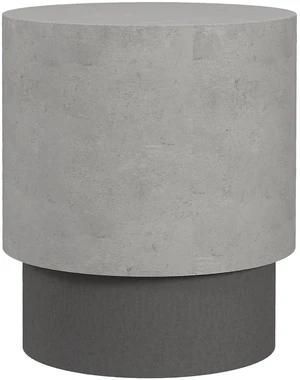 Concrete Finish End Table Round Outdoor Side Table Gray | 4 Adjustable Feet, Lightweight, Indoor, Outdoor Concrete Finish End Table Round Outdoor Side Table Gray | 4 Adjustable Feet, Lightweight, Indoor, Outdoor