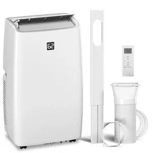 14000 BTU Portable Air Conditioner 5-in-1 for Room up to 700 Sq. ft | AC Unit, Cool, Dehumidifier, Fan, Auto And Sleep Mode, 24H Timer, 3 Speeds, Remote, Window Kit 14000 BTU Portable Air Conditioner 5-in-1 for Room up to 700 Sq. ft | AC Unit, Cool, Dehumidifier, Fan, Auto And Sleep Mode, 24H Timer, 3 Speeds, Remote, Window Kit