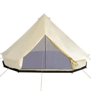 10-Person Yurt Tent with Spacious Interior 16' x 16' x 10' | Glamping Bell Tent, Breathable Waterproof Design, for Family Outdoor Camping 10-Person Yurt Tent with Spacious Interior 16' x 16' x 10' | Glamping Bell Tent, Breathable Waterproof Design, for Family Outdoor Camping