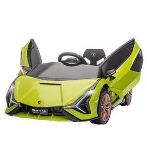 12V Ride on Car Lamborghini SIAN Licensed Battery Powered Green | Electric Car for Kids, Remote Control, Horn, Music, Headlights 12V Ride on Car Lamborghini SIAN Licensed Battery Powered Green | Electric Car for Kids, Remote Control, Horn, Music, Headlights