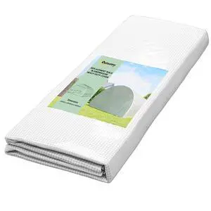 19.7' x 9.8' x 6.6' Plastic Greenhouse Cover Replacement White | Heavy Duty Waterproof Tarp, for Hoop House, Sheeting, 12 Windows, Door, Reinforcement Grid 19.7' x 9.8' x 6.6' Plastic Greenhouse Cover Replacement White | Heavy Duty Waterproof Tarp, for Hoop House, Sheeting, 12 Windows, Door, Reinforcement Grid
