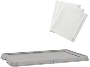 PawHut Pee Pad Holder 34" x 24.5", Foldable Indoor Potty Tray for Dogs | Includes 3 Pee Pads, Anti-Slip & Easy to Clean PawHut Pee Pad Holder 34" x 24.5", Foldable Indoor Potty Tray for Dogs | Includes 3 Pee Pads, Anti-Slip & Easy to Clean