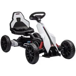 12V Electric Go Kart for Kids with Adjustable Seat, 3-8 Years, White | Outdoor Ride On Toy Battery Powered with EVA Tires, 2 Speeds, Safety Belt, Forward & Backward Drive 12V Electric Go Kart for Kids with Adjustable Seat, 3-8 Years, White | Outdoor Ride On Toy Battery Powered with EVA Tires, 2 Speeds, Safety Belt, Forward & Backward Drive
