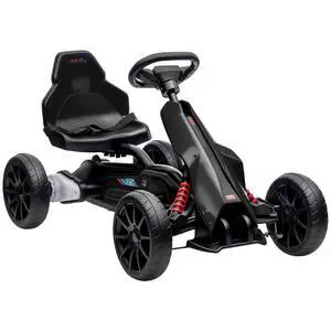 12V Electric Go Kart for Kids with Adjustable Seat, 3-8 Years, Black | Outdoor Ride On Toy Battery Powered with EVA Tires, 2 Speeds, Safety Belt, Forward & Backward Drive 12V Electric Go Kart for Kids with Adjustable Seat, 3-8 Years, Black | Outdoor Ride On Toy Battery Powered with EVA Tires, 2 Speeds, Safety Belt, Forward & Backward Drive