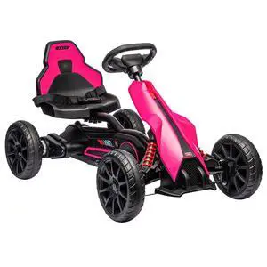12V Electric Go Kart for Kids with Adjustable Seat, 3-8 Years, Pink | Outdoor Ride On Toy Battery Powered with EVA Tires, 2 Speeds, Safety Belt, Forward & Backward Drive 12V Electric Go Kart for Kids with Adjustable Seat, 3-8 Years, Pink | Outdoor Ride On Toy Battery Powered with EVA Tires, 2 Speeds, Safety Belt, Forward & Backward Drive
