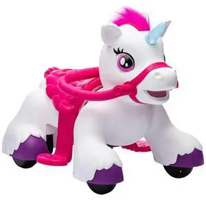 Qaba 12V Ride on Horse Battery Powered Ride on Toy Ages 1.5-3 Years White | Interactive Electric Kids Riding Pony, Carrot Toy, Comb, Animal Sounds, Light, Gift for Girls Boys Qaba 12V Ride on Horse Battery Powered Ride on Toy Ages 1.5-3 Years White | Interactive Electric Kids Riding Pony, Carrot Toy, Comb, Animal Sounds, Light, Gift for Girls Boys
