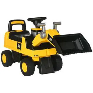 Ride on Excavator for Kids CAT Licensed Manual Shovel Ages 1.5-3 | Digger Construction Vehicle, Horn, Hidden Storage, Foot to Floor, No Power, Kids Ride on Car Ride on Excavator for Kids CAT Licensed Manual Shovel Ages 1.5-3 | Digger Construction Vehicle, Horn, Hidden Storage, Foot to Floor, No Power, Kids Ride on Car
