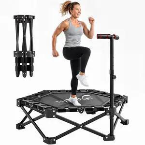 42" Foldable Mini Trampoline, One-Step Fold & Open, 400LBS Capacity 42" Foldable Mini Trampoline, One-Step Fold & Open, 400LBS Capacity