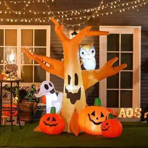 Inflatable Halloween Blow Decoration, Outdoor Lighted, 7.5' Tall Inflatable Halloween Blow Decoration, Outdoor Lighted, 7.5' Tall