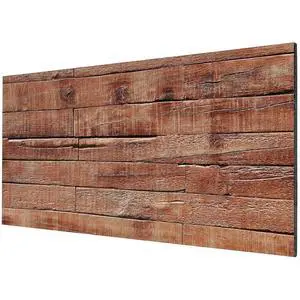 8-Pack 3D Faux Wood Wall Panels Lightweight 4' x 2' Brown Wood Grain 8-Pack 3D Faux Wood Wall Panels Lightweight 4' x 2' Brown Wood Grain