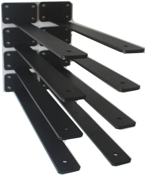 8 Pack - 16 inch Black Hidden L Shelf Bracket (1/5 Inch Thicked) Iron Floating Shelf Brackets Rustic Industrial Metal Brackets for Shelf Support 8 Pack - 16 inch Black Hidden L Shelf Bracket (1/5 Inch Thicked) Iron Floating Shelf Brackets Rustic Industrial Metal Brackets for Shelf Support