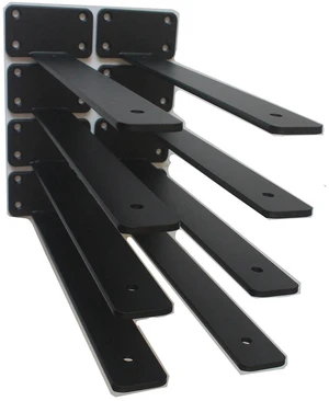 10 Pack - 12 inch Black Hidden L Shelf Bracket (1/5 Inch Thicked) Iron Floating Shelf Brackets Rustic Industrial Metal Brackets for Shelf Support 10 Pack - 12 inch Black Hidden L Shelf Bracket (1/5 Inch Thicked) Iron Floating Shelf Brackets Rustic Industrial Metal Brackets for Shelf Support
