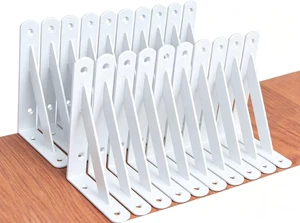 20 Pack L6 x H 4" White Heavy Duty Shelf Brackets with Screws Metal Shelf Brackets Shelf Support Angle Brackets for Shelves L Brackets Heavy Duty Floating Shelf 20 Pack L6 x H 4" White Heavy Duty Shelf Brackets with Screws Metal Shelf Brackets Shelf Support Angle Brackets for Shelves L Brackets Heavy Duty Floating Shelf