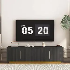 68" Modern TV Stand for 55/60/65 Inch TV, Entertainment Center with 16 Color Led and Spacious Storage for Living Room, Black 68" Modern TV Stand for 55/60/65 Inch TV, Entertainment Center with 16 Color Led and Spacious Storage for Living Room, Black