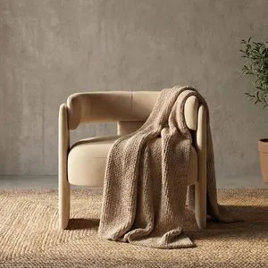 Modern Accent Chair for Living Room, Velvet Upholstered Barrel Chairs with Legs,Single Lounge Armchair with Cushion for Bedroom, Lounge Armchair with Cushion,Khaki Modern Accent Chair for Living Room, Velvet Upholstered Barrel Chairs with Legs,Single Lounge Armchair with Cushion for Bedroom, Lounge Armchair with Cushion,Khaki