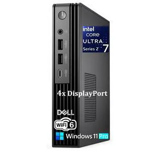 OptiPlex 7020 MFF 7000 Micro Form Factor Mini Business Desktop Computer, 14th Gen 20-Core i7-14700T up to 5.2GHz, 32GB DDR5 RAM, 1TB PCIe SSD, WiFi 6, DisplayPort, HDMI, Windows 11 Pro OptiPlex 7020 MFF 7000 Micro Form Factor Mini Business Desktop Computer, 14th Gen 20-Core i7-14700T up to 5.2GHz, 32GB DDR5 RAM, 1TB PCIe SSD, WiFi 6, DisplayPort, HDMI, Windows 11 Pro