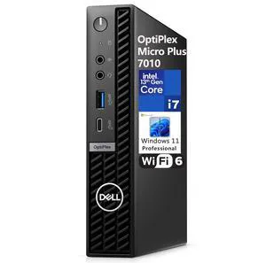 OptiPlex Micro Plus 7000 7010 MFF Micro Form Factor 1.2L Business Desktop Computer, 13th Gen 16 Cores i7-13700 up to 5.1GHz, 32GB DDR5 RAM, 1TB PCIe SSD, WiFi 6, Bluetooth, Windows 11 Pro OptiPlex Micro Plus 7000 7010 MFF Micro Form Factor 1.2L Business Desktop Computer, 13th Gen 16 Cores i7-13700 up to 5.1GHz, 32GB DDR5 RAM, 1TB PCIe SSD, WiFi 6, Bluetooth, Windows 11 Pro