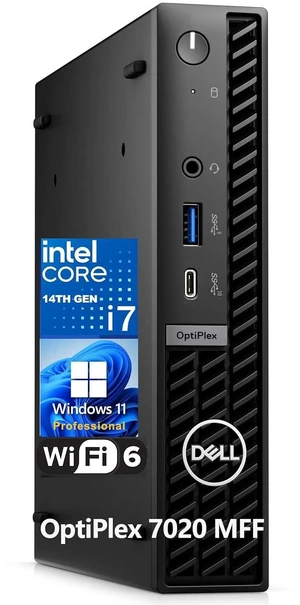 OptiPlex 7020 MFF Mini Business Desktop Computer, 14th Gen 20-Core i7-14700T up to 5.2GHz, 64GB DDR5 RAM, 2TB PCIe SSD, WiFi 6, RJ-45, Windows 11 Pro OptiPlex 7020 MFF Mini Business Desktop Computer, 14th Gen 20-Core i7-14700T up to 5.2GHz, 64GB DDR5 RAM, 2TB PCIe SSD, WiFi 6, RJ-45, Windows 11 Pro