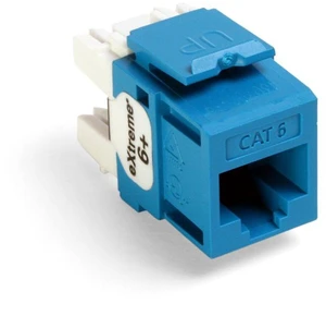 Leviton Extreme 6+ QuickPort Connector, CAT 6, 25-Pack, 61110-BL6, Blue Leviton Extreme 6+ QuickPort Connector, CAT 6, 25-Pack, 61110-BL6, Blue