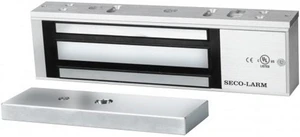 Seco-Larm E-941SA-1200 Pack of 3 Electromagnetic Locks; 1200-lb Holding Force, Anodized Aluminum Housing (US 28), Selectable 12/24 VDC Operation, Adjustable Mounting Bracket, Detachable Faceplate Seco-Larm E-941SA-1200 Pack of 3 Electromagnetic Locks; 1200-lb Holding Force, Anodized Aluminum Housing (US 28), Selectable 12/24 VDC Operation, Adjustable Mounting Bracket, Detachable Faceplate