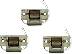 Seco-Larm SD-991A-D1Q Pack of 3 Mini No-Cut Electric Door Strikes; Indoor Use, Converts Cylindrical Lock Sets Into an Electronic Access-Controlled Locking System, Stainless Steel Keeper Seco-Larm SD-991A-D1Q Pack of 3 Mini No-Cut Electric Door Strikes; Indoor Use, Converts Cylindrical Lock Sets Into an Electronic Access-Controlled Locking System, Stainless Steel Keeper
