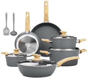 DishDelight Pots and Pans Set Non Toxic, Kitchen Cookware Sets Non Stick DishDelight Pots and Pans Set Non Toxic, Kitchen Cookware Sets Non Stick
