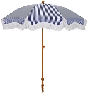7ft Beach Umbrella with Sand Anchor, Fringe Umbrella for Pool, Stripe 7ft Beach Umbrella with Sand Anchor, Fringe Umbrella for Pool, Stripe