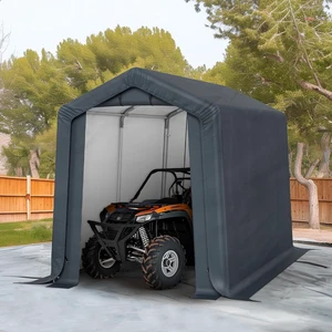6x10ft Heavy Duty Motorcycle Storage Sheds Small Carport 6x10ft Heavy Duty Motorcycle Storage Sheds Small Carport