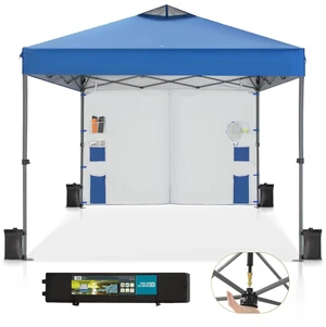 10x10ft Pop Up Canopy Tent Event Shade with Sidewall 10x10ft Pop Up Canopy Tent Event Shade with Sidewall