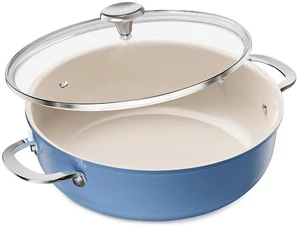 Redchef Ceramic Saute Pan, Nonstick Deep Frying Pan With Lid 4 QT,Ceramic Cooking Pan for All Stoves, Even Heating, Stay Cool Handle, Oven/Dishwasher Safe, PFAS Free (Blue) Redchef Ceramic Saute Pan, Nonstick Deep Frying Pan With Lid 4 QT,Ceramic Cooking Pan for All Stoves, Even Heating, Stay Cool Handle, Oven/Dishwasher Safe, PFAS Free (Blue)