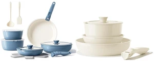 Redchef 21pcs Ceramic Pots and Pans Set Non Stick, Nonstick Kitchen Cookware Set with Detachable Handle, Non Toxic, PFAS PFOA & PTFE Free, RV Ceramic Cookware Set for Camping, Dishwasher/Oven Safe Redchef 21pcs Ceramic Pots and Pans Set Non Stick, Nonstick Kitchen Cookware Set with Detachable Handle, Non Toxic, PFAS PFOA & PTFE Free, RV Ceramic Cookware Set for Camping, Dishwasher/Oven Safe