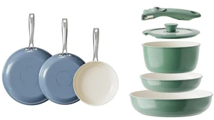 Redchef Ceramic Pots and Pans Set Non Stick, Nonstick Kitchen Cookware Sets, Non Toxic Pots and Pans Set Non Stick, PFAS PFOA & PTFE Free, Nonstick Frying Pans Set, Ceramic Pan Skillet, RV Cookware Redchef Ceramic Pots and Pans Set Non Stick, Nonstick Kitchen Cookware Sets, Non Toxic Pots and Pans Set Non Stick, PFAS PFOA & PTFE Free, Nonstick Frying Pans Set, Ceramic Pan Skillet, RV Cookware