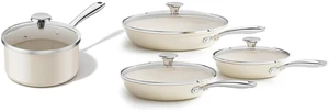 Redchef Ceramic Sauce Pan with Lid 3.5QT+6PCS Frying Pan, Nonstick Cooking Pot with Stay-Cool Handle, Kitchen Non Toxic Soup Pot, PTFE & PFOA Free, Oven Dishwasher Safe, Compatible All Stovetops Redchef Ceramic Sauce Pan with Lid 3.5QT+6PCS Frying Pan, Nonstick Cooking Pot with Stay-Cool Handle, Kitchen Non Toxic Soup Pot, PTFE & PFOA Free, Oven Dishwasher Safe, Compatible All Stovetops