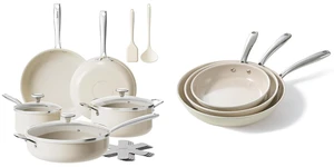 Redchef Ceramic Pots and Pans Set Non Stick, 17Pcs Cookware Sets, Nonstick Frying Pans Set, Ceramic Pan Skillet, Non Toxic Pans for Cooking, 8" 9.5" 11" Pan with Stay Cool Handle PFAS/PTFE/PFOA Free Redchef Ceramic Pots and Pans Set Non Stick, 17Pcs Cookware Sets, Nonstick Frying Pans Set, Ceramic Pan Skillet, Non Toxic Pans for Cooking, 8" 9.5" 11" Pan with Stay Cool Handle PFAS/PTFE/PFOA Free