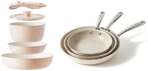 Redchef Ceramic Pots and Pans Set Non Stick, Nonstick Kitchen Cookware Sets, Non Toxic Pots and Pans Set Non Stick, PFAS PFOA & PTFE Free, Nonstick Frying Pans Set, Ceramic Pan Skillet, RV Cookware Redchef Ceramic Pots and Pans Set Non Stick, Nonstick Kitchen Cookware Sets, Non Toxic Pots and Pans Set Non Stick, PFAS PFOA & PTFE Free, Nonstick Frying Pans Set, Ceramic Pan Skillet, RV Cookware