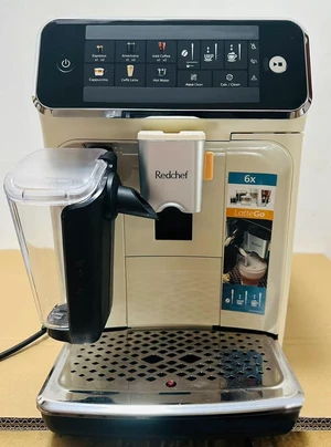 Redchef Espresso Machine, Drip Coffee, Built-in Grinder, Hands-Free Milk Frother for Cappuccinos & Lattes Redchef Espresso Machine, Drip Coffee, Built-in Grinder, Hands-Free Milk Frother for Cappuccinos & Lattes