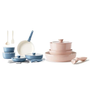 Redchef 21pcs Ceramic Pots and Pans Set Non Stick, Nonstick Kitchen Cookware Set with Detachable Handle, Non Toxic, PFAS PFOA & PTFE Free, RV Ceramic Cookware Set for Camping, Dishwasher/Oven Safe Redchef 21pcs Ceramic Pots and Pans Set Non Stick, Nonstick Kitchen Cookware Set with Detachable Handle, Non Toxic, PFAS PFOA & PTFE Free, RV Ceramic Cookware Set for Camping, Dishwasher/Oven Safe