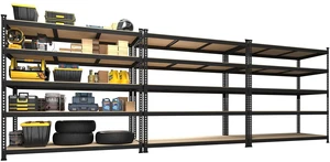 47"W x 18"D x 72"H Garage Storage Shelves, 5-Tier Metal Shelving 47"W x 18"D x 72"H Garage Storage Shelves, 5-Tier Metal Shelving