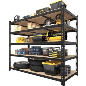 48"W x 24"D x 72"H Garage Storage Shelves, 5-Tier Metal Shelving 48"W x 24"D x 72"H Garage Storage Shelves, 5-Tier Metal Shelving