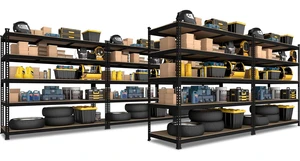 47"W x 18"D x 72"H Garage Storage Shelves, 5-Tier Metal Shelving 47"W x 18"D x 72"H Garage Storage Shelves, 5-Tier Metal Shelving