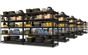 48"W x 24"D x 72"H Garage Storage Shelves, 5-Tier Metal Shelving 48"W x 24"D x 72"H Garage Storage Shelves, 5-Tier Metal Shelving