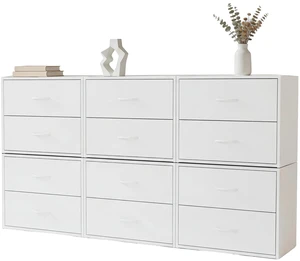 2 Wood Drawers Closet Dresser Storage Organizer Stackable 6 Packs 2 Wood Drawers Closet Dresser Storage Organizer Stackable 6 Packs