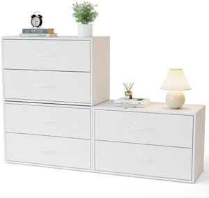 2 Wood Drawers Closet Dresser Storage Organizer Stackable 3 Packs 2 Wood Drawers Closet Dresser Storage Organizer Stackable 3 Packs