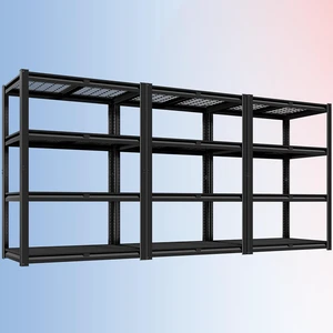 40" W Heavy Duty Garage Shelving 2200 LBS 4 Tier Storage Shelves 40" W Heavy Duty Garage Shelving 2200 LBS 4 Tier Storage Shelves