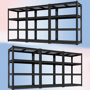 40" W Heavy Duty Garage Shelving 2200 LBS 4 Tier Storage Shelves 40" W Heavy Duty Garage Shelving 2200 LBS 4 Tier Storage Shelves